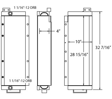 270501 - John Deere 450H Oil Cooler