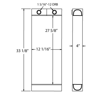 270503 - Caterpillar 574 Forwarder Oil Cooler Oil Cooler