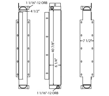 270507 - John Deere 724 Wheel Loader Oil Cooler