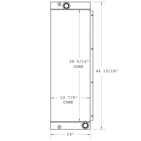 270523 - Kirow Rail Mounted Crane Oil Cooler Oil Cooler