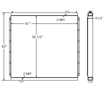 270531 - Ingersoll Rand Compressor Oil Cooler Oil Cooler