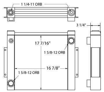 270534 - Rears Shredder Oil Cooler