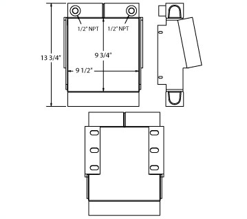 270535 - Sander for Salt Truck Oil Cooler Oil Cooler