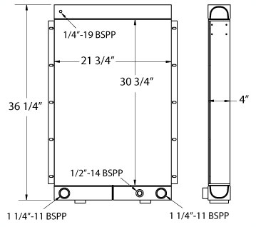 270536 - Industrial Oil Cooler Oil Cooler