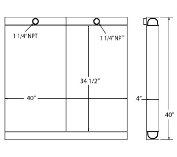 270539 - Air Compresser Oil Cooler Oil Cooler