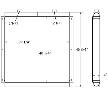 270545 - Oil Field Fracking Rig Oil Cooler Oil Cooler