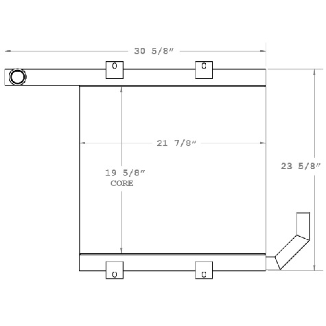 270553 - Case Oil Cooler 780B Oil Cooler