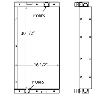 270556 - John Deere Feller Buncher Oil Cooler Oil Cooler