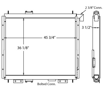 270568 - Hitachi 550-5 Oil Cooler Oil Cooler