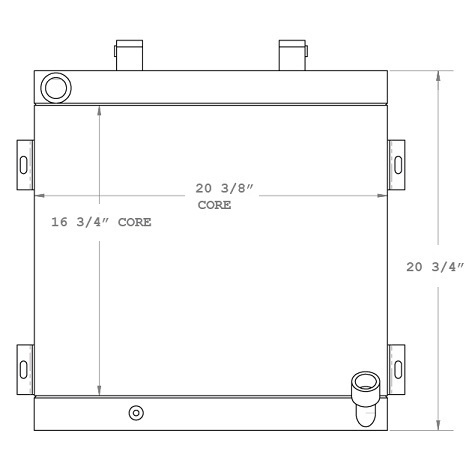 270575 - Komatsu WB140-2 Oil Cooler Oil Cooler