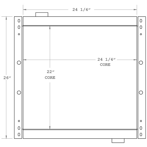 270578 - Grove RT 9100 Oil Cooler Oil Cooler