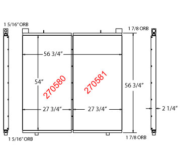 270580 - Industrial Oil Cooler Oil Cooler