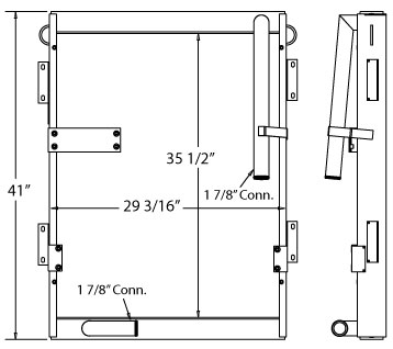 270582 - Samsung Excavator Oil Cooler