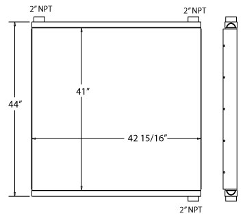 270583 - Ingersoll Rand Compressor Oil Cooler Oil Cooler