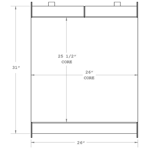 270585 - Articulated Tractor Oil Cooler