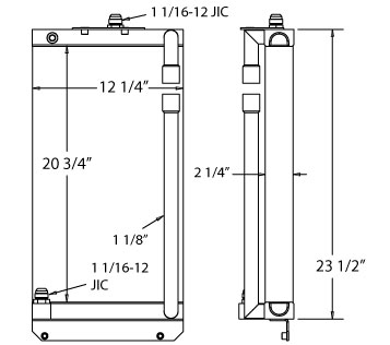 270587 - Industrial Oil Cooler Oil Cooler