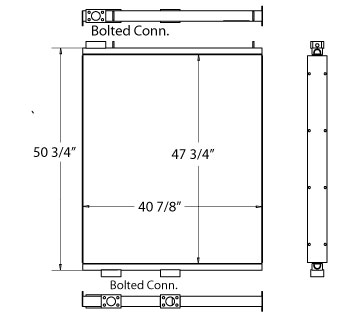 270588 - Drilltech / Sandvik Rig Oil Cooler Oil Cooler