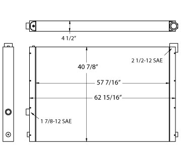 270596 - Quincy QSI 1500 Compressor Oil Cooler Oil Cooler