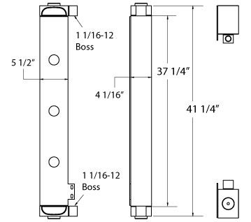 270597 - John Deere 850K Oil Cooler Oil Cooler