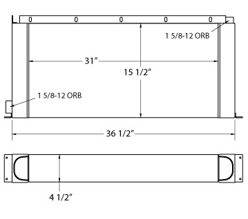 270603 - Quincy Compressor Oil Cooler - Oil Cooler