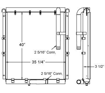 270604 - Daewoo Excavator Oil Cooler Oil Cooler