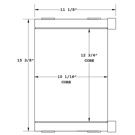 270619 - Komatsu Transfer Case Oil Cooler Oil Cooler