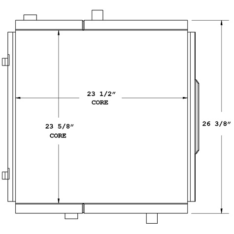 270628 - Industrial Double Oil Cooler  Oil Cooler