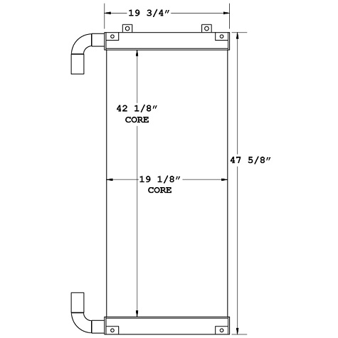 270630 - Hitachi ZX300 Series Oil Cooler Oil Cooler