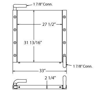 270633 - Komatsu Wheelloader Oil Cooler Oil Cooler