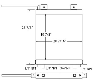 270642 - Gardner Denver Oil Cooler Oil Cooler