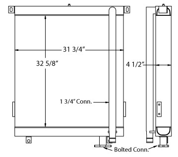 270654 - Hitachi UH122 Oil Cooler Oil Cooler