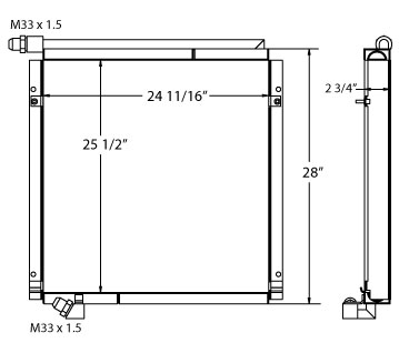 270666 - Komatsu PC150-5 Oil Cooler Oil Cooler