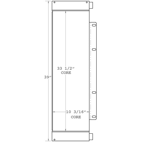 270673 - John Deere 644K Oil Cooler Oil Cooler