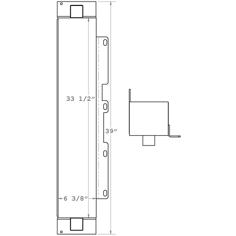 270674 - John Deere 644K Oil Cooler Oil Cooler