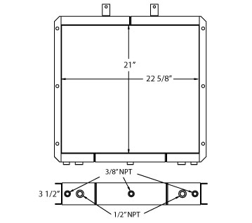 270677 - Gardner Denver Oil Cooler Oil Cooler