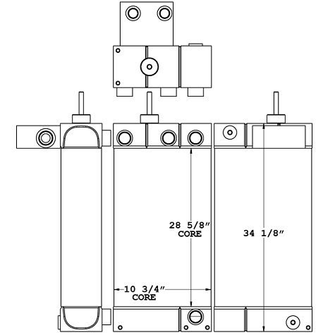 270681 - Caterpillar TL1055C Telehandler Oil Cooler