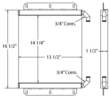 270682 - Industrial Oil Cooler Oil Cooler