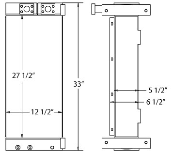 270687 - Volvo EC160C & EC180C Excavator Oil Cooler Oil Cooler