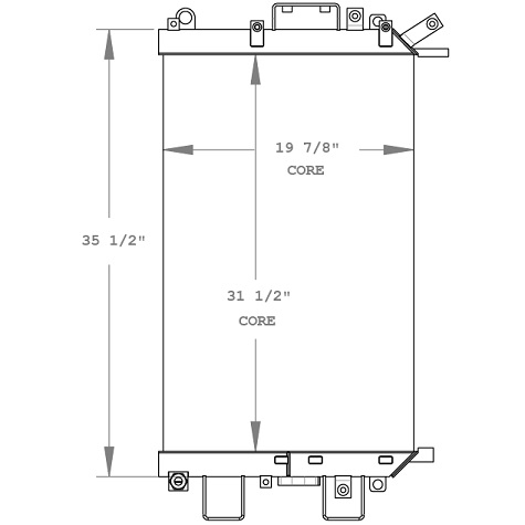 270698 - Komatsu D31, D37, D39, Bulldozer Oil Cooler Oil Cooler