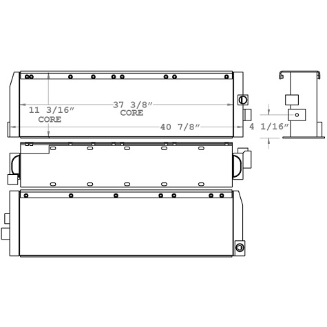 270716 - John Deere 755 Loader Oil Cooler Oil Cooler