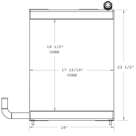 270720 - Ford / New Holland 755 Oil Cooler Oil Cooler