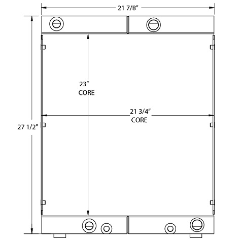 270724 - Case 21E Oil Cooler Oil Cooler