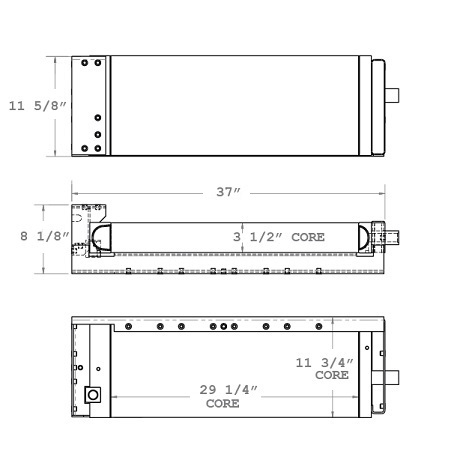 270727 - Caterpillar 953C Oil Cooler Oil Cooler