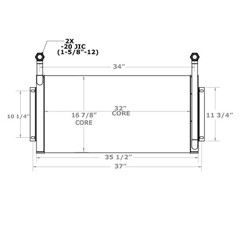 270731 - Michigan L190 Loader Oil Cooler Oil Cooler