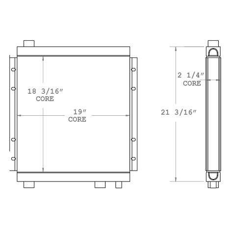 270745 - Astec Screener Oil Cooler Oil Cooler