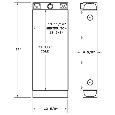 270762 - Kalmar Reach Staker Transmission Oil Cooler Oil Cooler