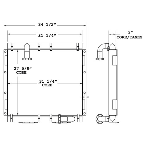 270776 - Terex Oil Cooler Oil Cooler