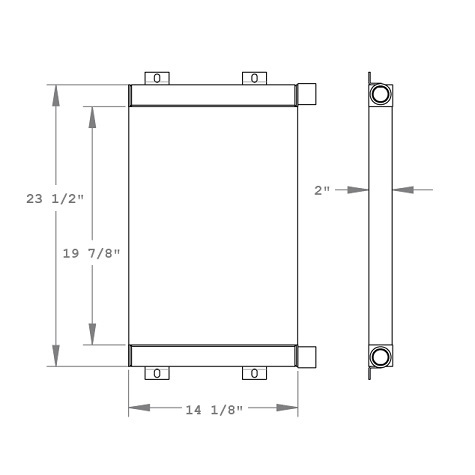 270781 - Thomas T153 Skidsteer Oil Cooler Oil Cooler