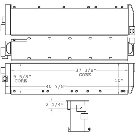 270788 - John Deere 655B Oil Cooler Oil Cooler