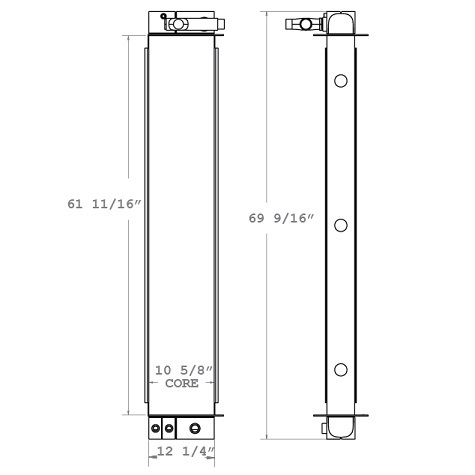 270798 - Morbark Tub Grinder Oil Cooler Oil Cooler